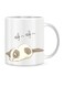 Sleeping Cat Design Ceramic Coffe Mug White/Black