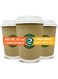 ECO SOUL [350 ml, 25 Count ] Disposable Ripple Paper Cups with Lid   Plastic-Free Aqueous Coated   Eco-Friendly &amp; Biodegradable Hot Cups   Use &amp; Throw Party Glasses   Ideal for Tea &amp; Coffee   530 GSM