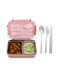 Stainless Steel Lunch Box for Kids, Adults &acirc;&euro;&ldquo; Leakproof Bento Lunch Box with Steel Cutlery   Insulated BPA Free Lunchbox with Partition, 1200ml Kids Bento Box for School, Office (Pink)