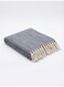 130 x 160 cm Premium Cotton Navy Blue Chevron Herringbone Throw Blanket for Couch Sofa Bed Boho Decorative Fringed 400GSM