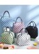 Small Insulated Waterproof Lunch Bag Thermal Reusable Lunch bag For Office Work School College Travel Picnic Small Cooler Tote Bag for Men Women Boys Girls Indoor Outdoor 23 20 14CM Checkered&nbsp;Black
