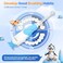 SEAGO Toddler Electric Toothbrushes for Baby Ages 0-3 Years, Baby Toothbrush with Smart Timer and Suction Base, 4 Replacement Brush Heads SG-513(Pink-C) (blue)
