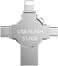 محرك أقراص فلاش USB OTG 4 في 1 بسعة 512 جيجابايت لجهاز iPhone، محرك أقراص USB 3.0 USB 3.0 Flash Drive لجهاز iPad وAndroid والكمبيوتر الشخصي