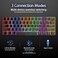 Wireless Bluetooth Tri-Mode (2.4G/Bluetooth/USB-C) Mechanical Keyboard, Multi-Platform Support, Rechargeable 61-Key RGB Backlit Brown Switch Gaming Keyboard