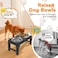 Adjustable Elevated Dog Bowl, with 2 Stainless Steel 1.5L Dog Bowl Vertical Feeding and Detachable Double Bowl Stand for Small, Medium and Large Pets