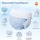 حفاضات كلاب للاستخدام مرة واحدة، حفاضات ناعمة ماصة للجراء، حفاضات قابلة للتعديل للجراء خلال فترة الشبق، التبول المفرط (متوسط ​​10)