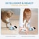 Remote Control Cat Toy, Upgraded Interactive Chase Cat Toys for Indoor Cats, Smart Cat Toy Car with Feathers, Cat Mouse Toys, rc Interactive Cat Toy Self Play, USB Rechargeable (Blue)