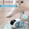 Remote Control Cat Toy, Upgraded Interactive Chase Cat Toys for Indoor Cats, Smart Cat Toy Car with Feathers, Cat Mouse Toys, rc Interactive Cat Toy Self Play, USB Rechargeable (Blue)