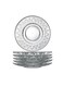 Odin 124mm Glass Tea Saucer Set of 6 &acirc;&euro;&ldquo; Premium Glass Saucers for Tea Cups, Coffee, and Elegant Dining