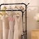 Freestanding Coat Rack with Hooks &ndash; Multi-Purpose Portable Closet Organizer for Clothes, Shoes &amp; Accessories &ndash; Easy Assembly Space Saver Storage Solution(2 layer shoe rack)