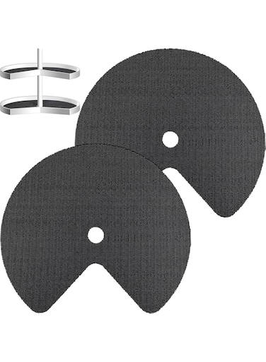 Azonee Kitchen Lazy Susan Shelf Liner, Circle Kitchen Liners Non Adhesive, Strong Grip Shelf Cabinet Liner, Non Slip Non Skid Fridge Mats for Drawer Refrigerator Pantry Sink Cupboard Storage