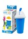 COOLBABY Slushy Maker Cup Slushie Cup Maker Milk Cola Juice Squeeze Cup Frozen Magic Quick Freeze Cup Cooling Cup Smoothies Cup with Lids and Straws for All Age (Blue), Blue, 4 * 4 * 8 inch