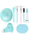 fenshine Face Mask Mixing Bowl Set, Facial Mask Mixing Tool Kit with Plastic Mask Bowl Silicone Mask Brushes Measuring Cup Stick Spatulas Facial Sponge (10PCS)