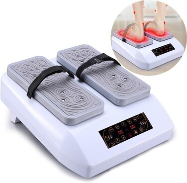 Portable Electric Leg Exerciser 30 Speed Seated Walker with Remote LCD