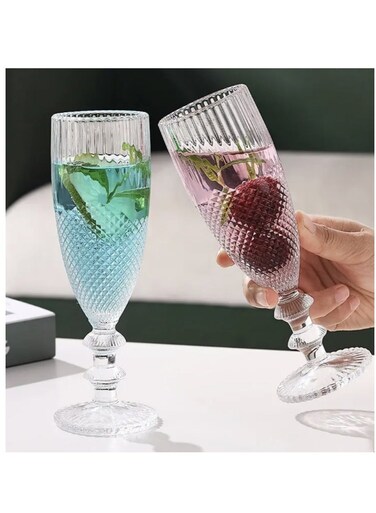 6 PCS Premiun Glass High Quality Beveragers Glass Tumbler Perfect For Dinner Party