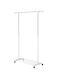 Whitmor Deluxe Adjustable Garment Rack - Rolling Clothes Organizer - White and Chrome