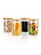 Glass Jar Canister with Airtight Bamboo Lid Kitchen Food Container for Flour Sugar Coffee Cookie Jar Candy Snack and More Set Of 4 Pcs Yk4104 1000ml