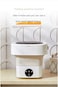 Portable Mini Foldable Washing Machine, Baby Clothes and Underwear Washing Machine