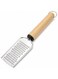 Heavy-Duty Stainless Steel Kitchen Grater with Ergonomic Wooden Handle &acirc;&euro;&ldquo; Multi-Use Handheld Grating Tool (25&Atilde;&mdash;6 cm)