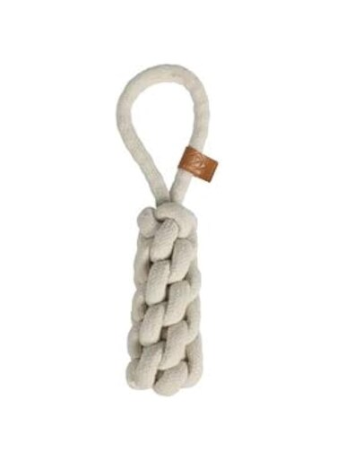 D&amp;D Home Kurt Braded Cone Plush Toy for Dogs BEIGE/36CM