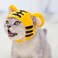 ELECDON Pet Costume Hat, Cosplay Cap, Cat Dog Hats, Headband Cute Small Cat Head Accessories Headdress, for Puppy Cat Birthday Halloween Costumes, Cotton Comfort, Adjustable Velcro (Tiger)
