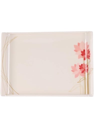Royalford Melamine Boat Tray, 22.9 x 16.0 x 1.3cm, Beige, RF7808