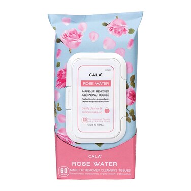 CalaRose water make-up remover cleansing tissues 60 count, 60 Count