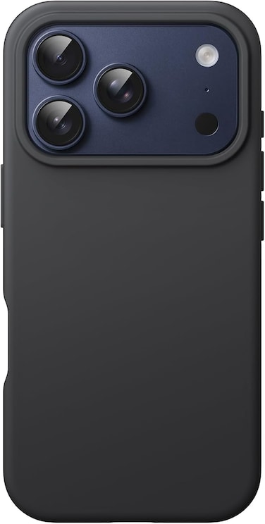 Liquid Silicone Case for iPhone 17 Pro 6.3-Inch, Silky Soft Touch Full-Body Protection, Anti-Scratch Shockproof Phone Cover with Microfiber Lining (Black)