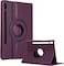 Muzz Rotating Case for Samsung Galaxy Tab S9 FE 5G 10.9 Inch/S9 11 Inch 2023, 360 Degree Stand Cover, Auto Sleep/Wake (Purple)