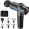 Massage Gun Deep Tissue Massager, Handheld Cordless Percussion Massager LED Touch Screen with 6 Different Massage Heads 20 Speeds for Legs Back Body Pain Relief, Soreness Relief