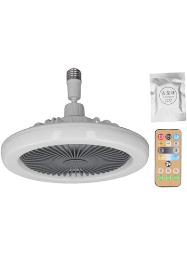 Ceiling Fan with Light, Modern Flush Mount Low Profile Ceiling Fans with Remote Control, Smart Small Enclosed Reversible Dimmable LED Lighting Fan For Indoor Bedroom Living Room