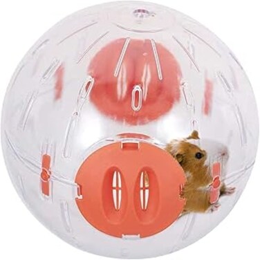 SYOSI Hamster Exercise Ball, Running Ball Hamster Wheel Small Pet Plastic Cute Exercise Ball Golden Silk Shih Tzu Bear Jogging Wheel Toy Relieves Boredom and Increases Activity