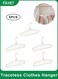 5 Pack Multifunctional Traceless Clothes Hangers, 11-Hole Space-Saving Adjustable Hanging Rack for Wardrobe Storage, 360&Acirc;&deg; Rotation, White