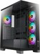 GamerTek Nebula MID Tower ATX Gaming Case &ndash; Black, Sleek Design, ARGB Fans Included