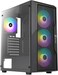 GamerTek Zenith MID Tower ATX Gaming Case &ndash; Black, ARGB Fans, Superior Cooling &amp; Design
