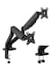 GamerTek Pivot Core Dual Monitor Arm - Black