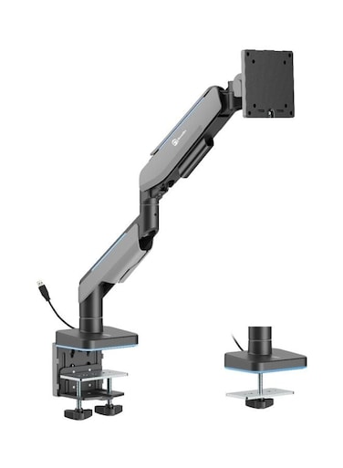 GamerTek Pivot Single RGB Monitor Arm - Black