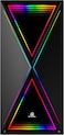 GamerTek Vega Mid Tower ATX PC Case &ndash; Infinity RGB Front Panel, High Airflow Design, 1 x ARGB Fan Included &ndash; Black