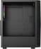 GamerTek Vega Mid Tower ATX PC Case &ndash; Infinity RGB Front Panel, High Airflow Design, 1 x ARGB Fan Included &ndash; Black
