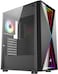 GamerTek Vega Mid Tower ATX PC Case &ndash; Infinity RGB Front Panel, High Airflow Design, 1 x ARGB Fan Included &ndash; Black
