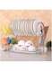 DEEP SLEEP EVERY NIGHT 2 Tiers Kitchen Dish Cup Drying Rack Holder Organizer Drainer Dryer Tray Cutlery by dish holder Multifunctional - NW-30265
