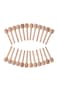 24-Piece Mini Wood Honey Dipper Beige