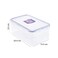 LocknLock 1.4L Rectangular Airtight Food Container - BPA-Free, Microwave, Freezer, and Dishwasher Safe