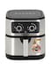 Geepas Vortex 7L Air Fryer GAF37506 - Convection Air Fryer with LED Touchscreen, 30 Minutes Timer &amp; Non-Stick Basket - Oil Free, 2 Years Warranty, 1800W, Black