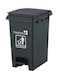 20L Pedal Dustbin Durable Polypropylene Trash Bin with Foot Pedal and Tight-Fit Lid Compact, Hygienic Waste Bin for Kitchen, Bathroom, or Office (Grey)