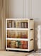 3-Tier Foldable Plastic Storage Cabinet with Handles, Double Doors &amp; Wheels, 60cm Wide Stackable Organizer Bin for Clothes, Toys, Bedding &amp; Office Supplies