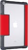 جراب STM Dux لجهاز Apple iPad Air 2 مقاس 9.7 بوصة - حماية فائقة من السقوط، ظهر شفاف، معتمد من اختبار السقوط العسكري، يدعم وظيفة السكون/التنشيط التلقائي - أحمر