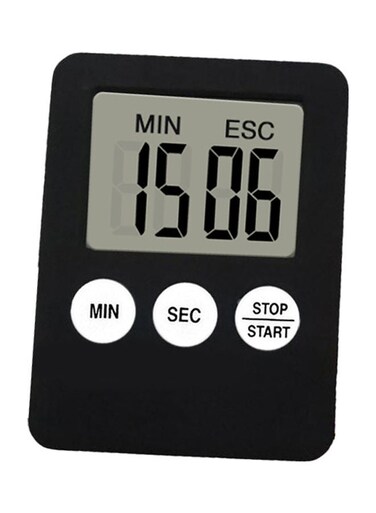 Kitchen Cooking Timer Countdown Timer for Cooking with Large Number Display 99 Minutes 59 Seconds Setting Black 7.2*1*5.5cm