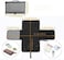 Sybil&rsquo;s Waterproof Portable Diaper Changing Pad 90x60cm with Padded Mat, Zipper and Inner Pockets