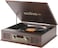 Echo Audio The Legend Vintage Bluetooth Record Player with Built-in Speakers - Mahogany